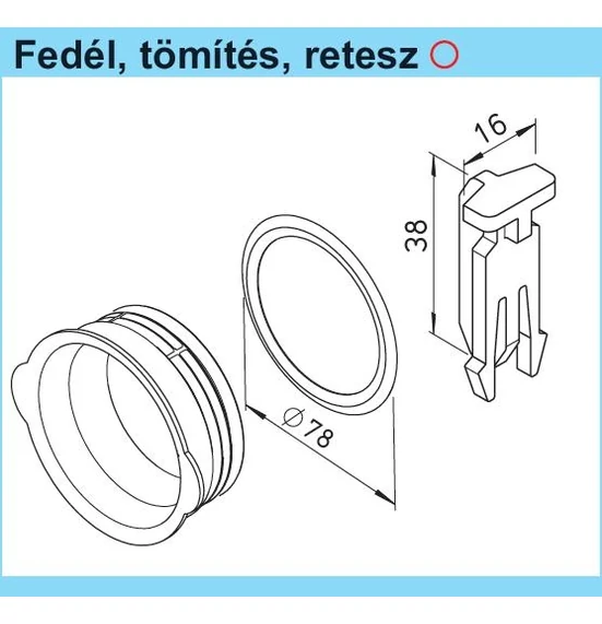 FRS-DR 75 tömítőgyűrű ( 10 db/csomag) HELIOS FRS flexibilis csőrendszerhez NA 75 mm