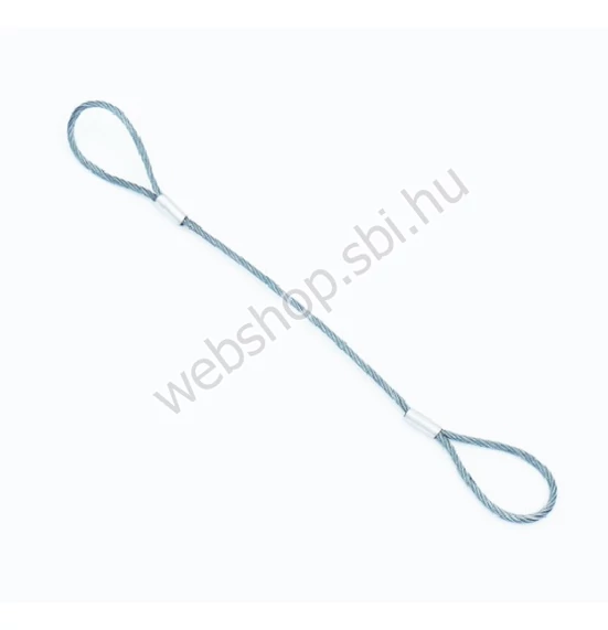 A típusú kétoldalon fülecselt drótkötél függeszték Ø 14 x 1000 mm