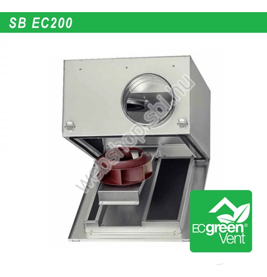 SB EC 200 B Hangcsillapított radiálventlátor EC-kivitel *K