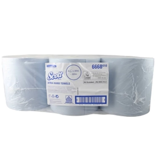 Kimberly Clark Scott nagytekercses kéztörlő, kék Airflex, 304 m, 6 tek./kt