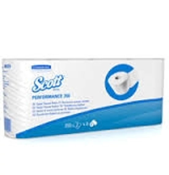 Kimberly Clark SCOTT 350 kis tekercses toalettpapír, fehér, 2 rétegű, 350lap 8 tekercs/csomag