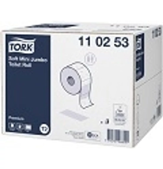 Tork Soft Mini Jumbo 2 rétegű puha tekercses toalettpapír, fehér, (T2) 12 tekercs/karton