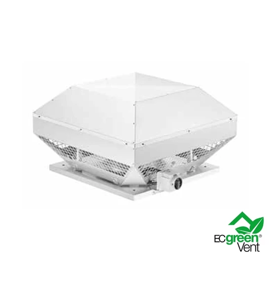 RDD EC 500 B radiális tetőventilátor vízszintes kifúvású ~3, 400V *