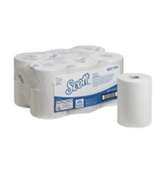 Kimberly Clark SCOTT Control SLIMROLL tekercses kéztörlő, fehér, 20cmx165m, 6 tekercs/karton