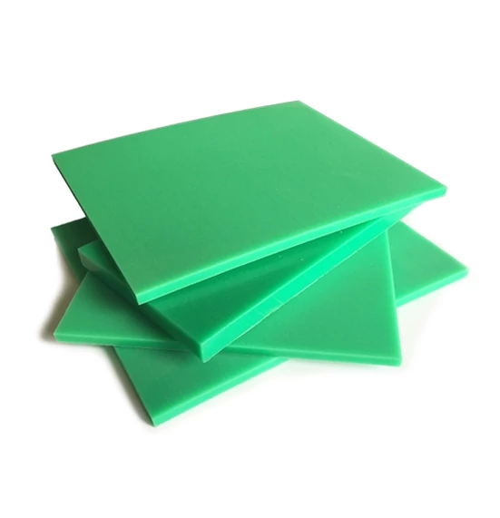 Polietilén lemez Zöld 10x1000x2000mm Solidur 1000 gyalult