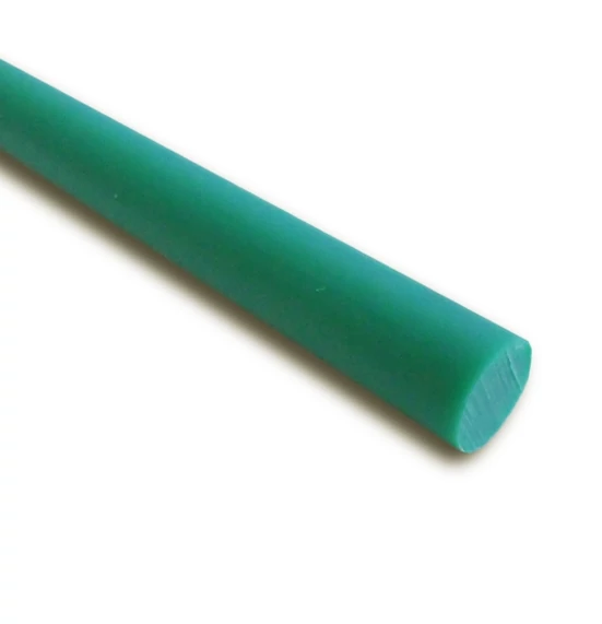 Polietilén rúd zöld Ø 40x1000 mm, SOLIDUR 1000
