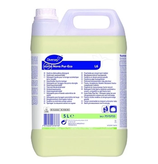 Suma Nova Pur-Eco L6 2x5L - Folyékony gépi mosogatószer kemény vízhez