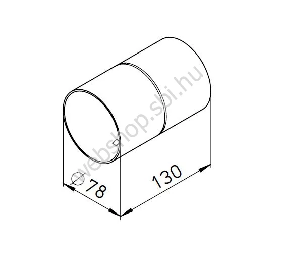 FRS-VM 75 tip. Csőösszekötő HELIOS FRS flexibilis csőrendszerhez NA 75 mm    
