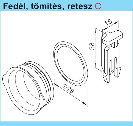 FRS-DR 75 tömítőgyűrű ( 10 db/csomag) HELIOS FRS flexibilis csőrendszerhez NA 75 mm