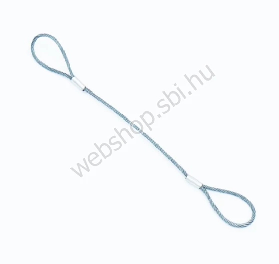 A típusú kétoldalon fülecselt drótkötél függeszték Ø 14 x 1000 mm