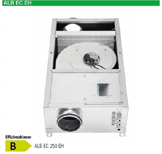 ALB EC 250 EH Frisslevegős box szűrővel, utófűtéssel * K