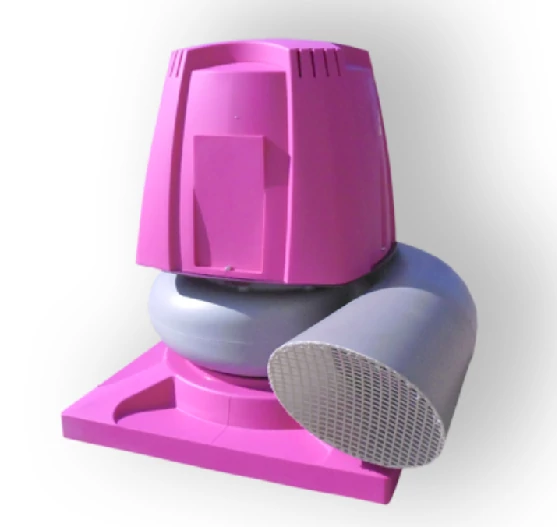SEAT RU-25 tip. műanyagházas radiális ventilátor 0,37 kW, 1400/perc, 3 fázisú normál motorral