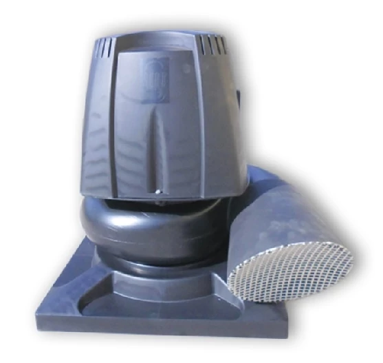 SEAT RU-25 tip. műanyagházas radiális ventilátor 0,37 kW, 1400/perc, 3 fázisú robbanásbiztos motorral