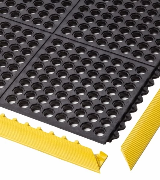 Notrax 550 Cushion Ease modulásri álláskönnyítő sz., 91x91cm/ db, fekete, gumi